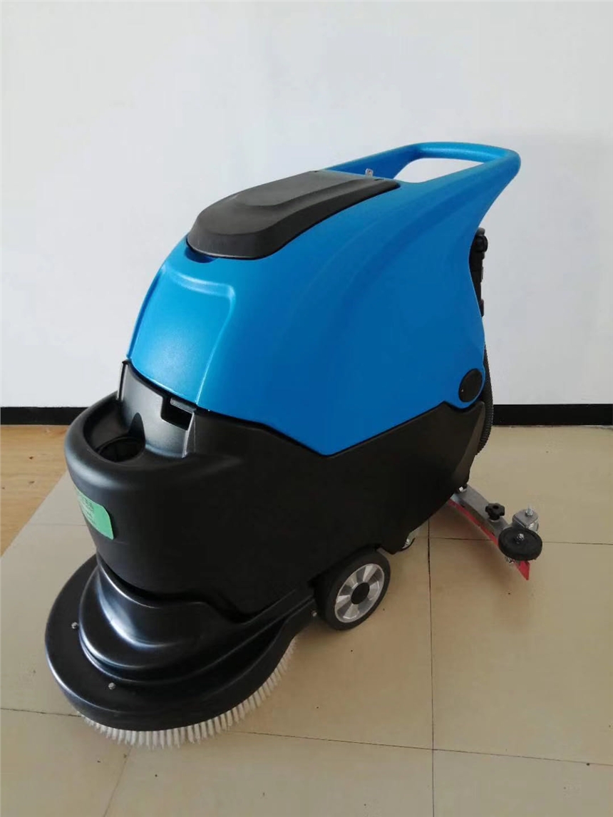 多功能洗地機(jī)手推式無(wú)線車(chē)庫(kù)間工廠地面清洗