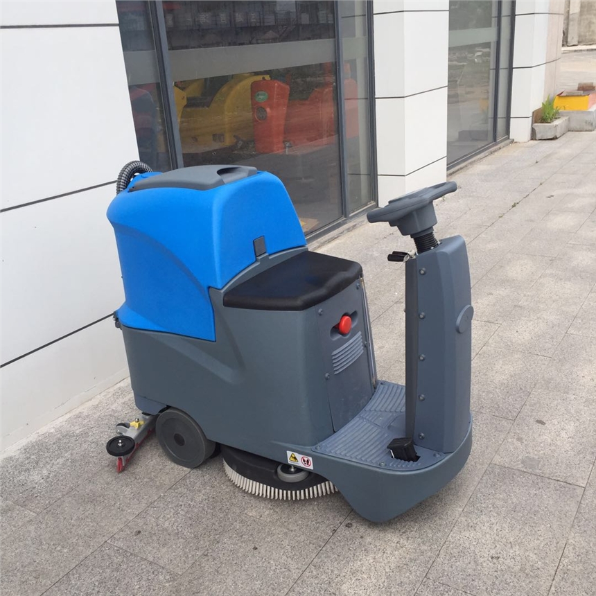 學校餐廳座駕式單刷盤清洗吸塵二合一洗地機