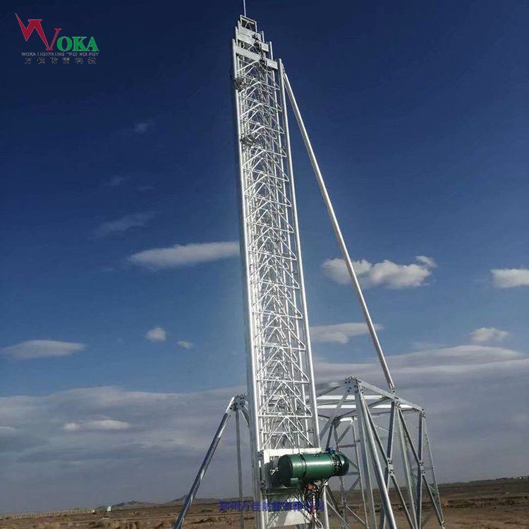倒伏式天氣雷達升降天線塔,應(yīng)急裝備升降塔承重500kg,負載350kg伸縮桿帶氣泵