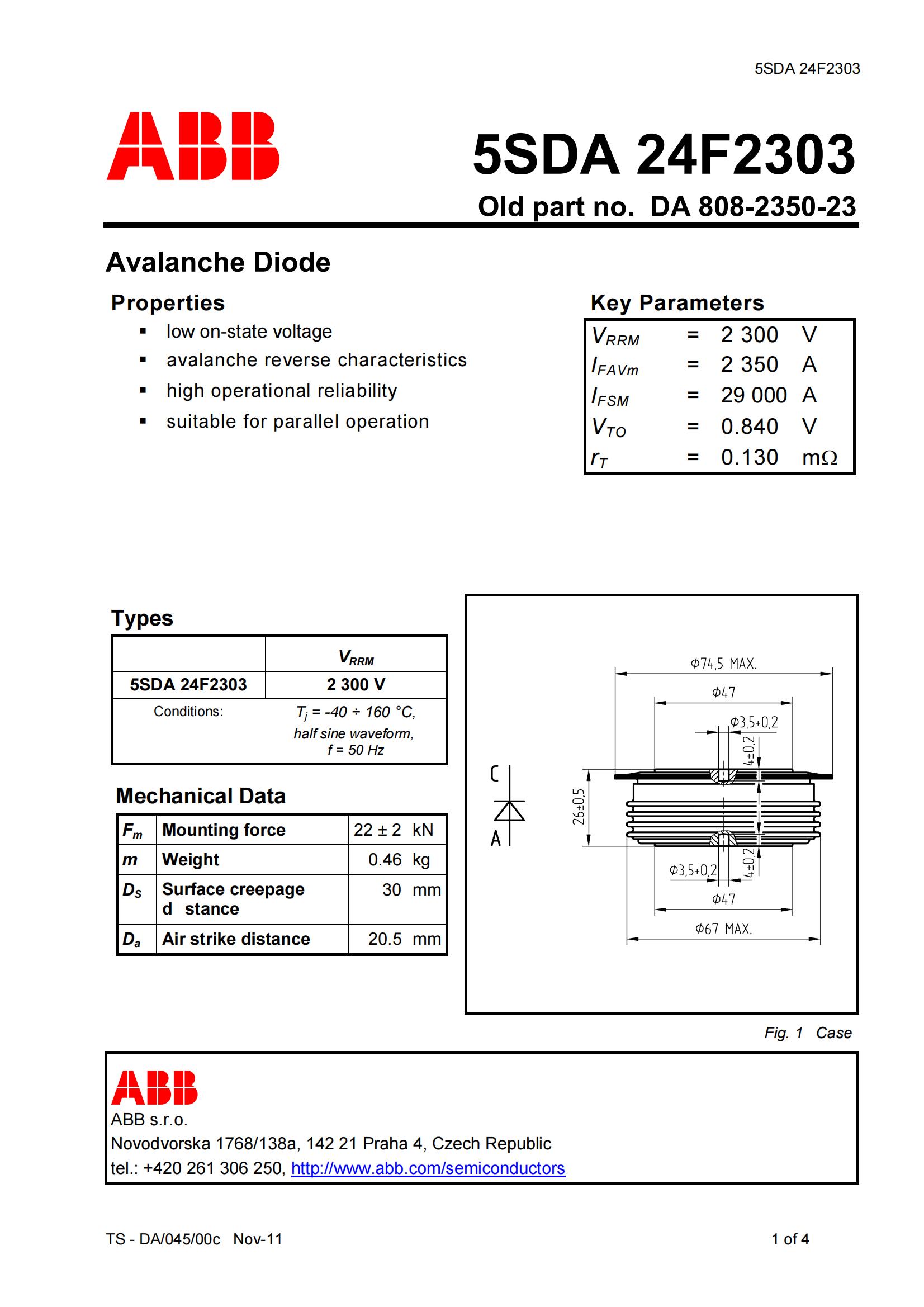 ABB 5SDA 24F2303 Դ ѩO