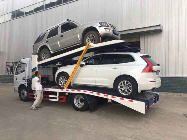 廣州藍(lán)牌雙層板轎運車多少錢