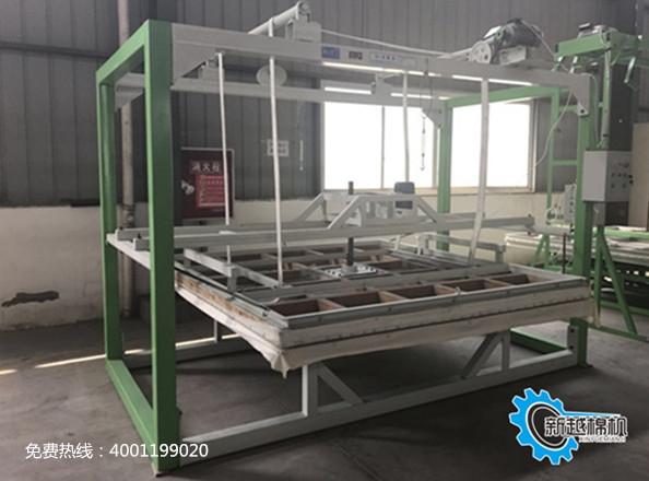 新越牌電動升降無網(wǎng)棉胎專用方柱揉棉機(jī)