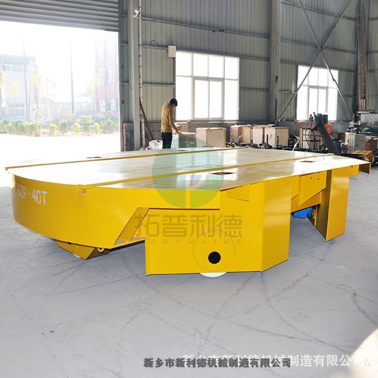 重載軌道轉(zhuǎn)盤電動(dòng)軌道車 鍍鋅卷搬運(yùn)四輪電動(dòng)平板車