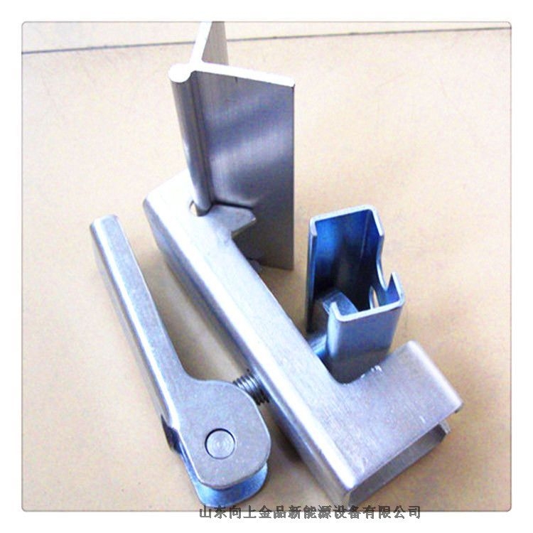 可以定制M12夾持器  裙板壓緊夾持器  40x40角鋁  防溢裙板的固定夾具