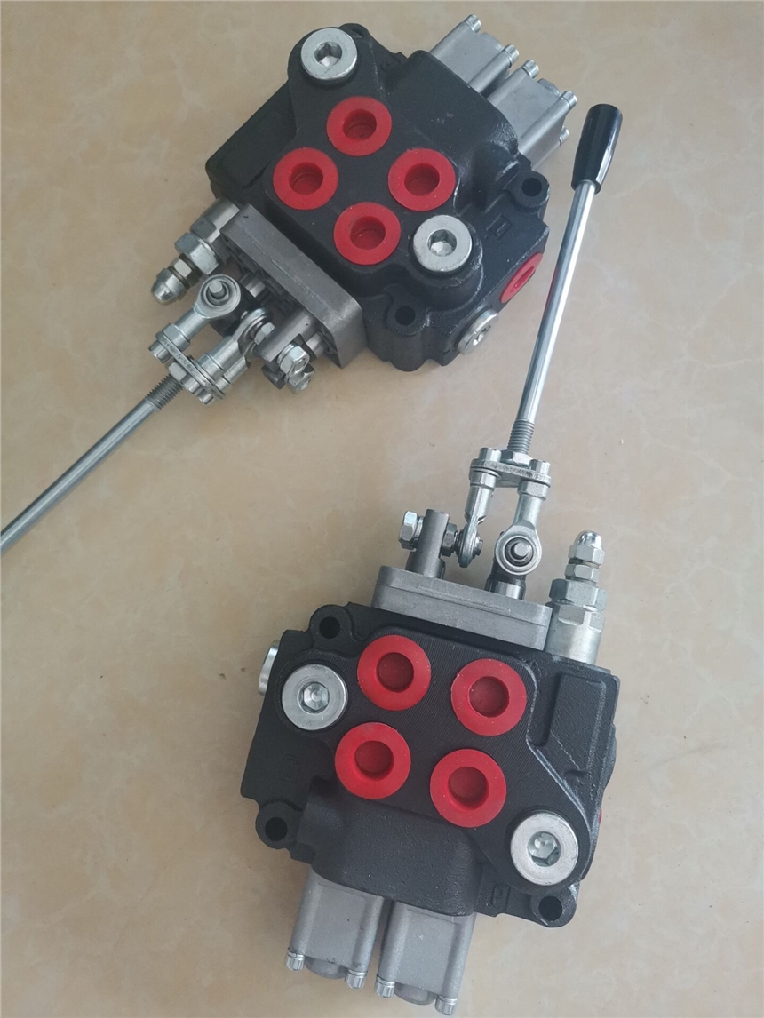 包郵老式收割機卸糧筒拖拉機平田器手動分配器操縱閥換向ZT-L12