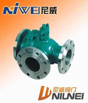 Q44F/Q45F三通球閥，法蘭式球閥，L型球閥，T型球閥