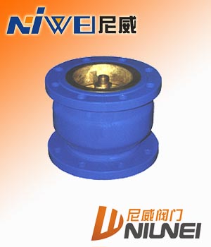 H41X銅芯消聲止回閥，法蘭式止回閥，升降式止回閥