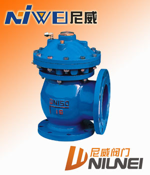 JM744X液動快開排泥閥，水力控制閥
