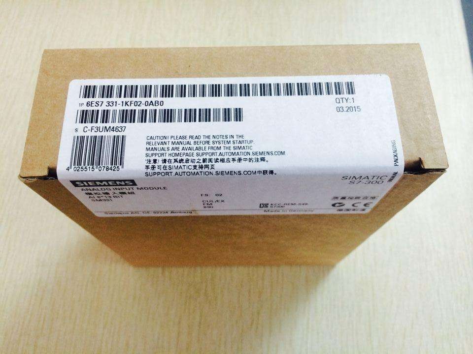 西門子S7-300模擬量輸入SM331PLC模塊6ES7331-1KF02/7KF02-0AB0