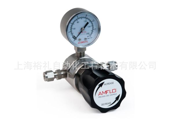 AMFLO二級(jí)單表高壓活塞減壓器R41，0~6MPA量程進(jìn)出口1/4''