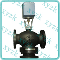 西門子電動(dòng)調(diào)節(jié)閥，電動(dòng)三通閥，混裝電動(dòng)溫控閥，DN100,DN125