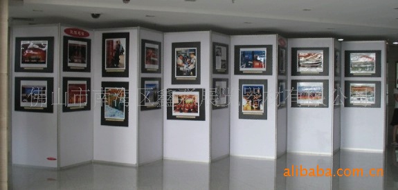 展覽八棱柱屏風(fēng)，八棱柱展板屏風(fēng)，屏風(fēng)隔斷展板