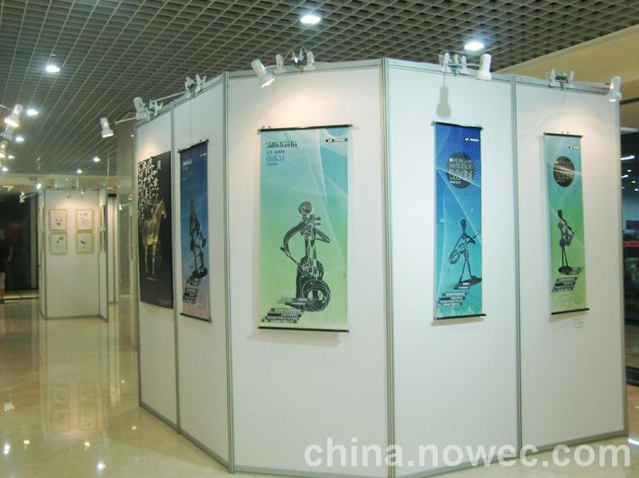 展覽屏風(fēng)，書畫展示屏風(fēng)，PVC展，板八棱柱，扁鋁聯(lián)板