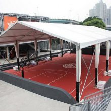 籃球館大篷廠家 定制網(wǎng)球館篷房 鋁合金材質(zhì)防風防雨堅固耐用