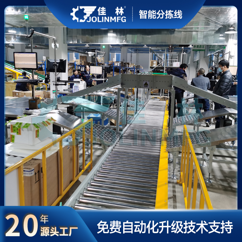 佳林高智能分揀線可搭設多段試供包臺智能物流倉儲全自動
