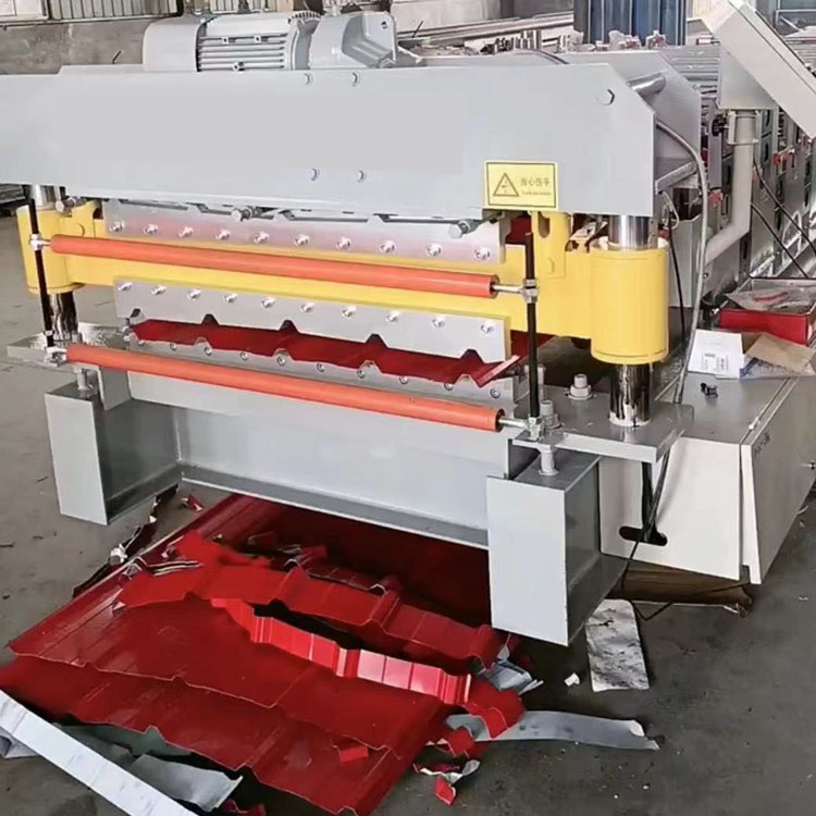 二手840-900雙層壓瓦機彩鋼成型機鐵皮瓦設備