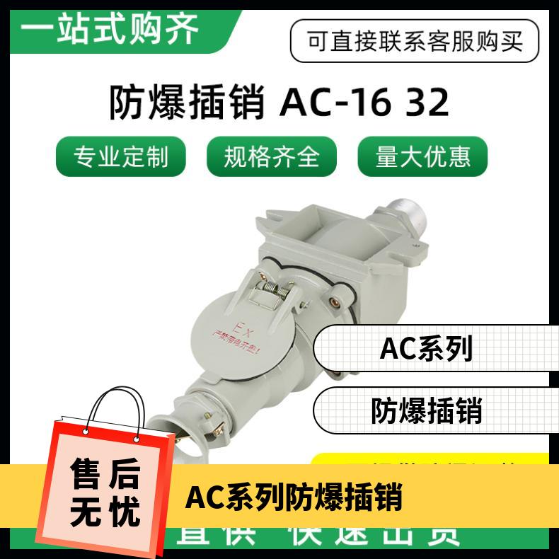 引入電纜口裝置G3\/4AC系列防爆插銷(xiāo)AC-16A四芯斜插220V380