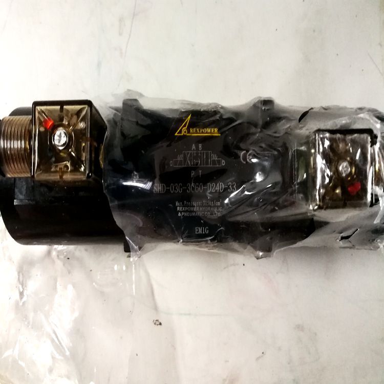 REXPOWER電磁閥，疊加閥，銳力換向閥SHD-03G-2B2-A22D-33原廠