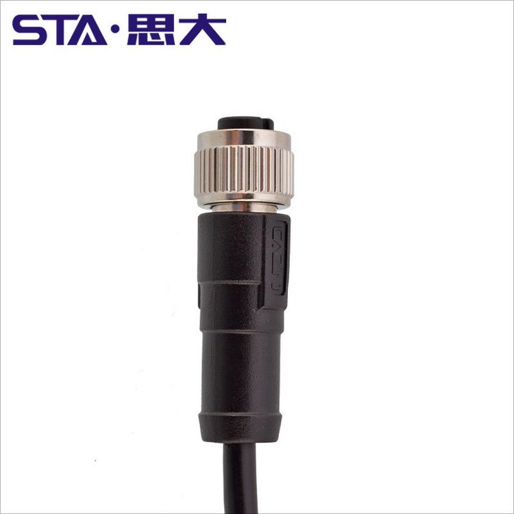 Pepperl Fuchs母頭連接器V1-W-2M-PVC母頭線組，M12，4針，PVC纜線