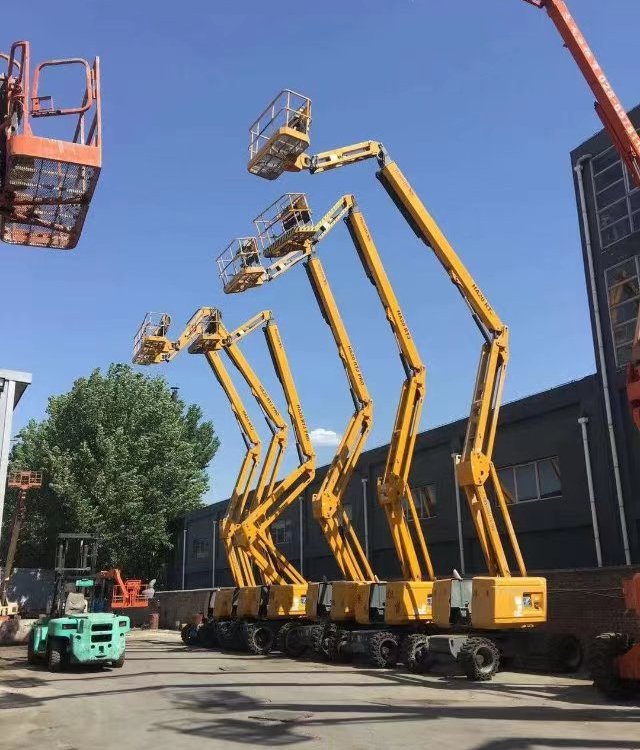 32米曲臂高空車租賃建筑市政高空作業(yè)車出租