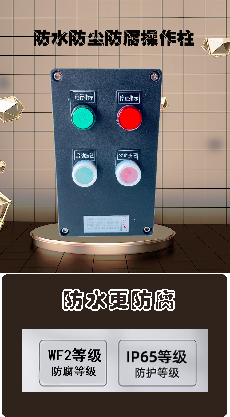 FXK-S-A2D2G防水防腐操作箱現場就地防塵三防操作柱IP65