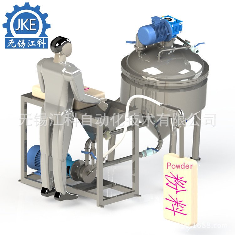 PLM-5.5kw粉液分散混合乳化機，吸粉式乳化泵剪切分散設備廠