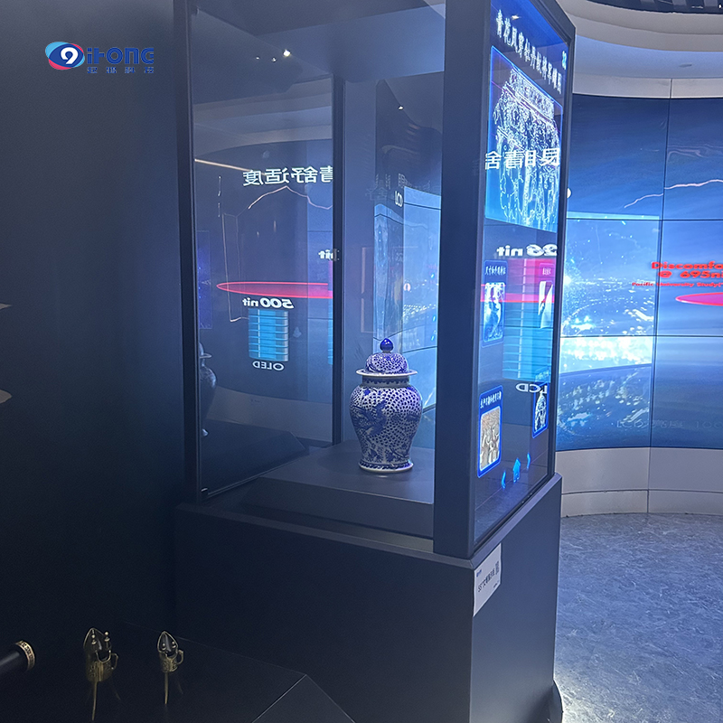 起鴻科技商品3d互動(dòng)透明展示柜交互觸摸屏源頭廠商售后無(wú)憂