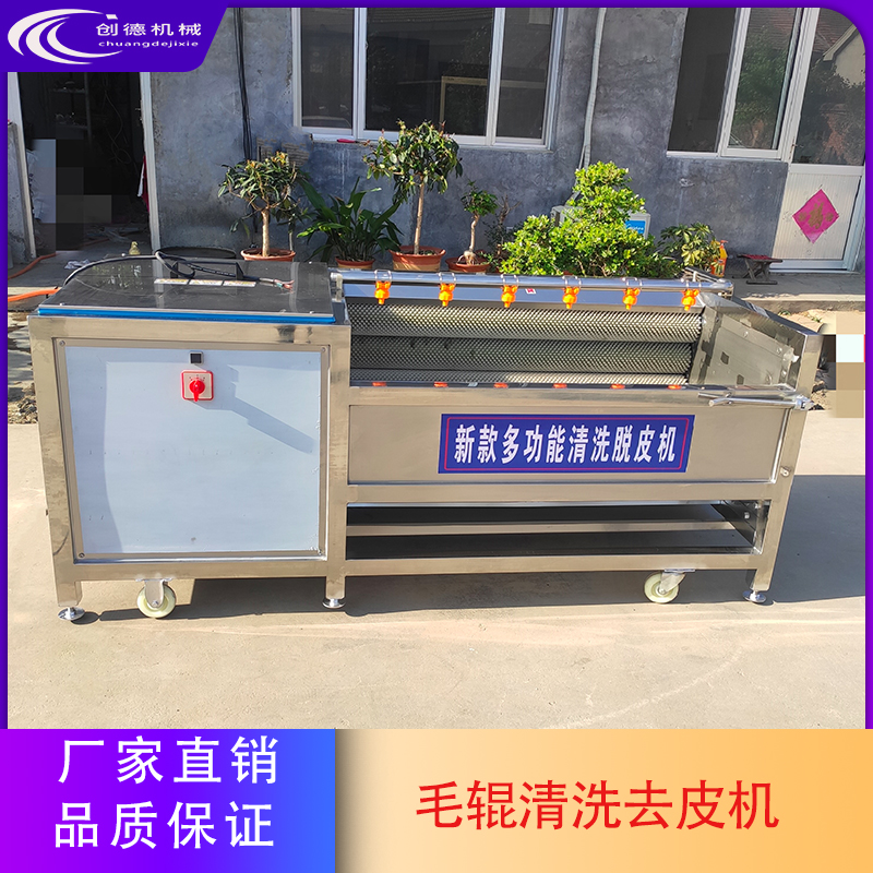 毛輥去皮清洗機(jī)豬蹄豬頭豬耳朵清洗設(shè)備去除雜質(zhì)設(shè)備