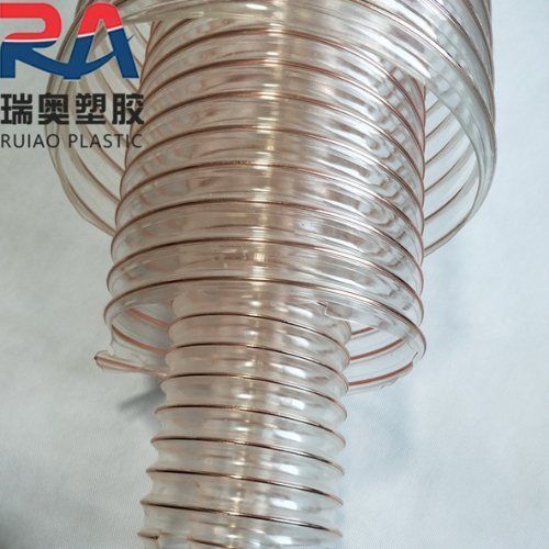 瑞奧耐磨通風(fēng)管pu吸塵管雕刻機(jī)專用軟管透明除塵管