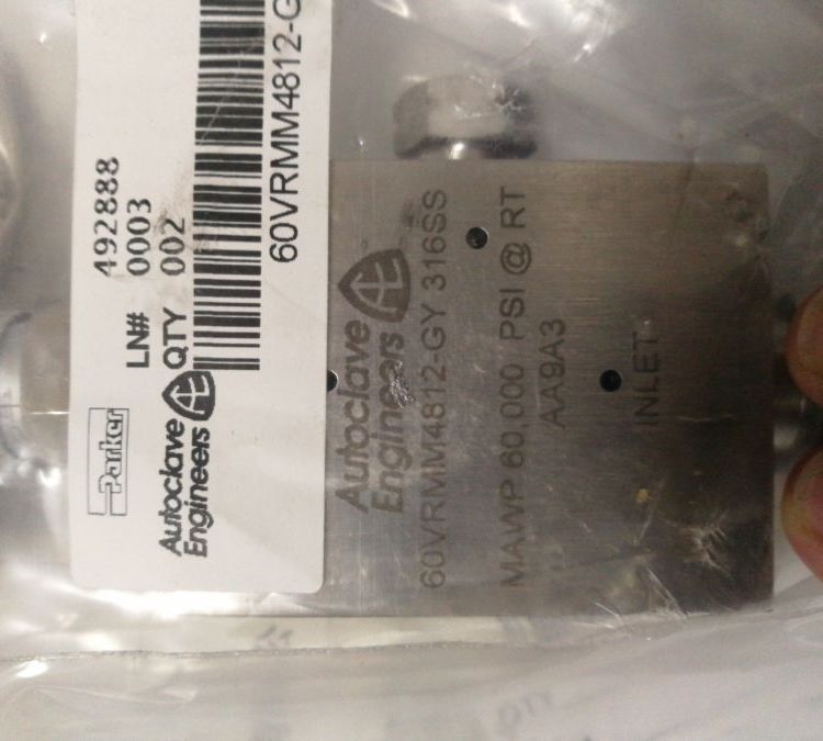 優(yōu)勢供應AutoclaveEngineers微量計量閥60VRMM4812-GY