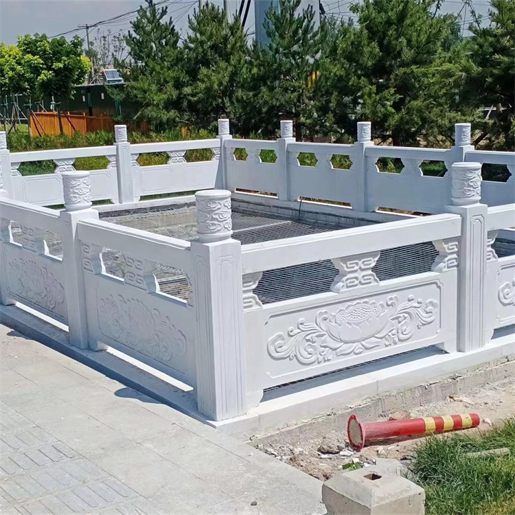 青石欄桿公園河道浮雕石欄板景區(qū)橋梁石圍欄