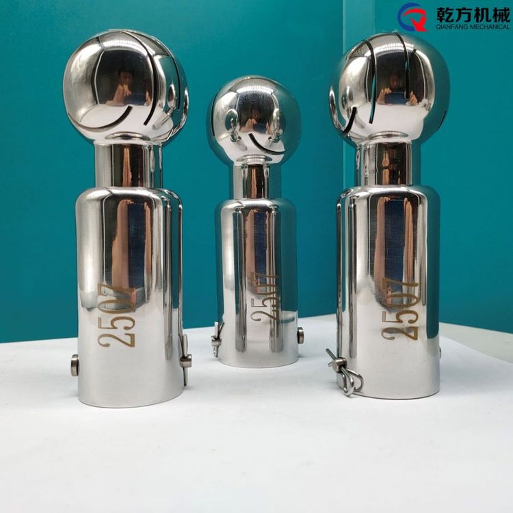 2205\/2507不銹鋼噴淋球清洗球洗罐器固定式雙卡盤(pán)