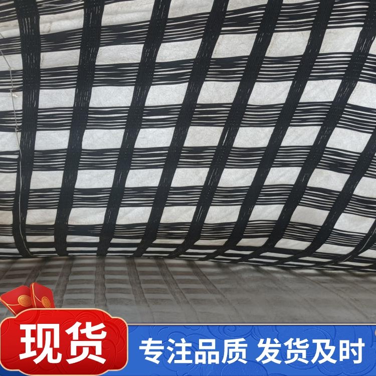聯(lián)誼防裂養(yǎng)殖圍欄滌綸土工格柵摩擦系數(shù)大耐磨耐用
