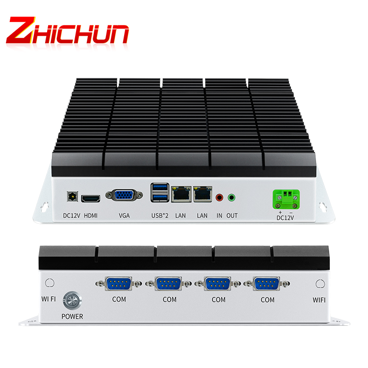 工控機迷你主機酷睿minipc四核雙網雙串i7、J6412、i3、J1900、i5