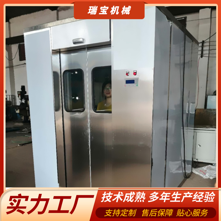 風(fēng)淋室單人雙吹自動(dòng)感應(yīng)貨淋室不銹鋼潔凈車(chē)間風(fēng)淋門(mén)