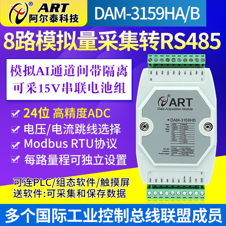 DAM3159HB\/HA(lin)늳ؽMɼģK15V4-20mAD(zhun)485ģMͨgx