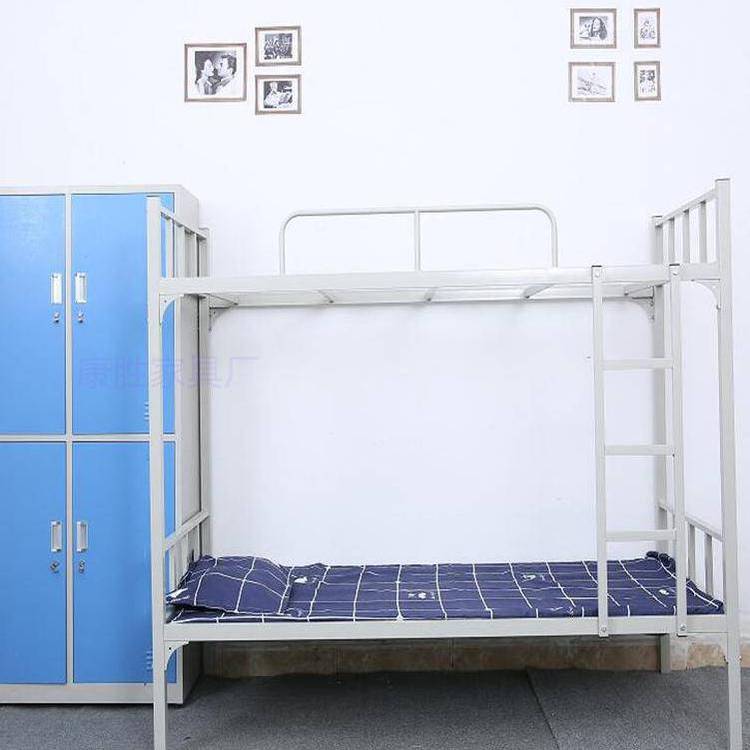 東莞鐵架床***員工宿舍雙層鐵床一套