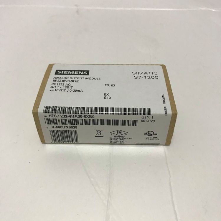 西門子S7-1200模擬模塊SB1232，1個模擬輸出6ES72324HA300XB0