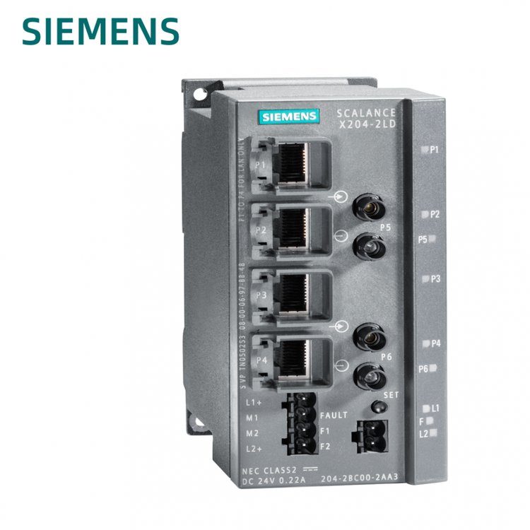 西門(mén)子工業(yè)以太網(wǎng)6GK5206-2BS00-2AC2可管理層面2IE交換機(jī)