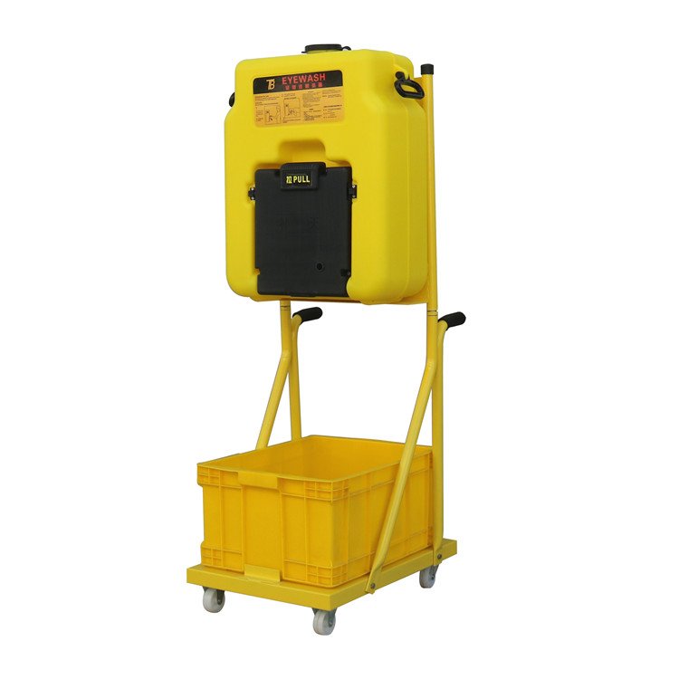 6650手推車移動式洗眼器BTB30\/60-P1便攜式洗眼沖膚器