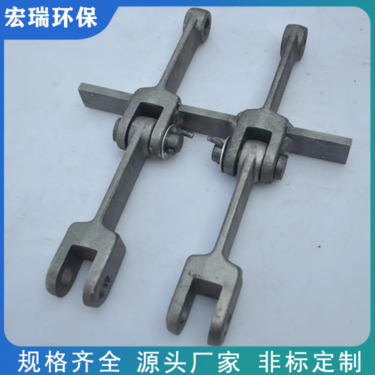 鑄造MS埋刮板鏈條高強度板式輸送鏈條FU刮板機板鏈防滑耐酸堿