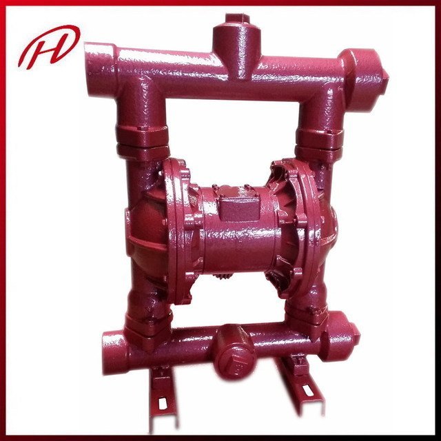 QBY3-50氣動隔膜泵,QBY3-65鑄鐵氣動隔膜泵，QBY3鑄鐵四氟隔膜泵希倫牌空氣隔膜泵廠家