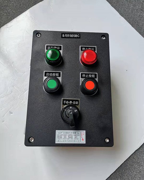言泉BZC8050-A2D2K1G防爆防腐操作柱廠家戶外現場立柱操作控制箱