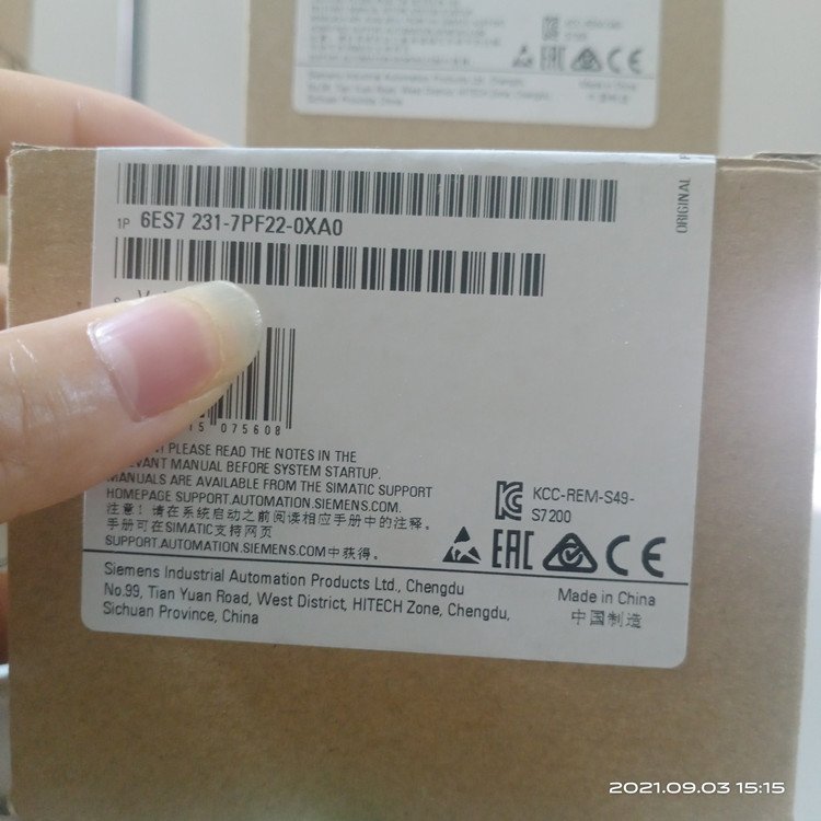 西門(mén)子6ES7231-7PF22-0XA0模擬輸入EM231模塊S7-200PLC全新原裝中國(guó)代理