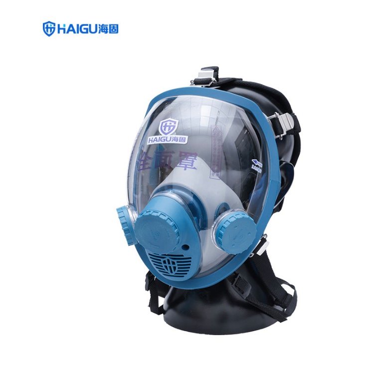 海固HG-800D自吸過(guò)濾式防毒面具全面罩，硅膠面罩