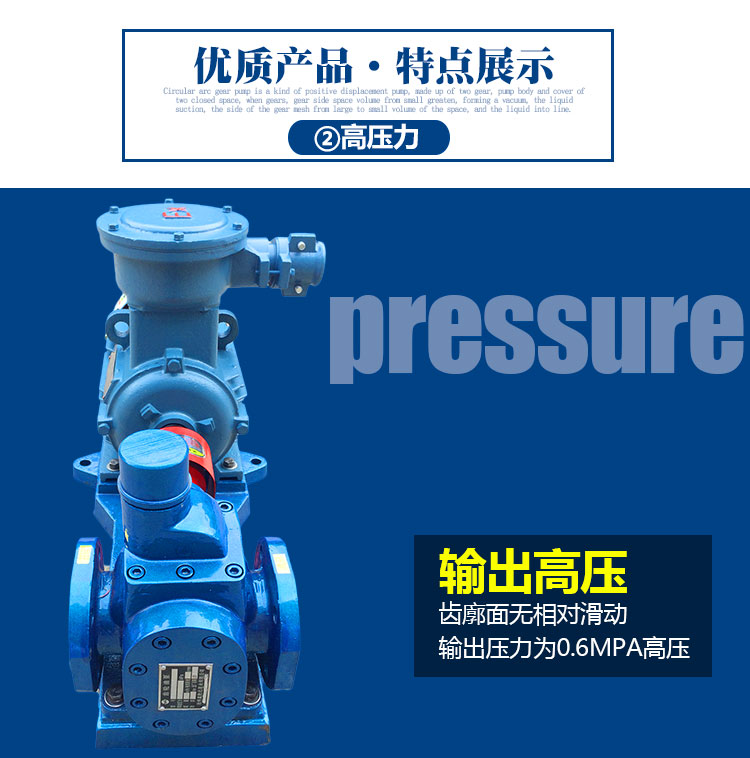 鑄鐵齒輪泵耐磨柴油泵大流量防爆機(jī)油泵強(qiáng)亨機(jī)械