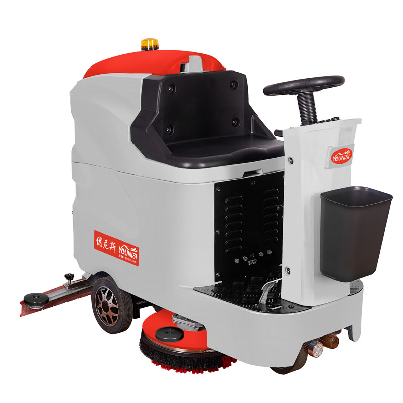優(yōu)尼斯U700雙刷駕駛式洗地機(jī)食品制藥工廠用全自動洗地車