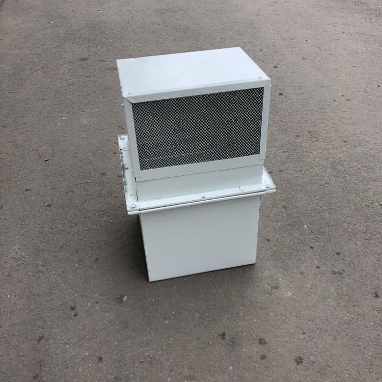 伊貝邊墻送風(fēng)機(jī)WSP-550D4-0.5，定做90°彎頭排廢氣