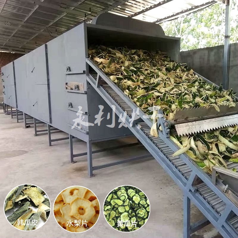 定制冬瓜皮無花果烘干機多層帶式藥材干燥設(shè)備果蔬烘干設(shè)備加工