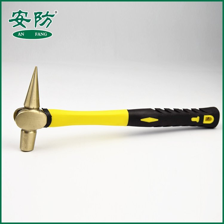 防爆檢驗錘廠家0.15-0.5kg裝柄鈹青銅檢修錘安防防爆工具